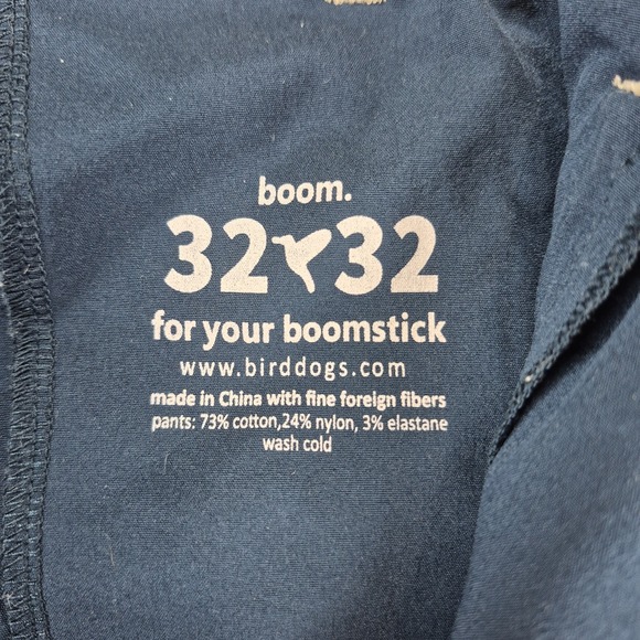 Bird Dogs Pants Mens 32 x 32 Tan Unlined Performance Stretch Chino Golf Boom - Picture 2 of 9